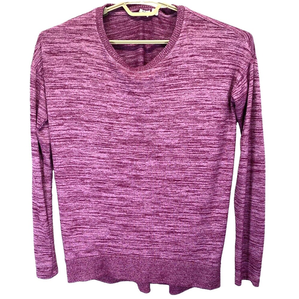 Gap Womens Size Small Maroon Crew Neck Long Sleeves Pullover Lightweight Sweater